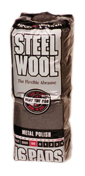 00 STEEL WOOL - 16 pads/bag - G10574